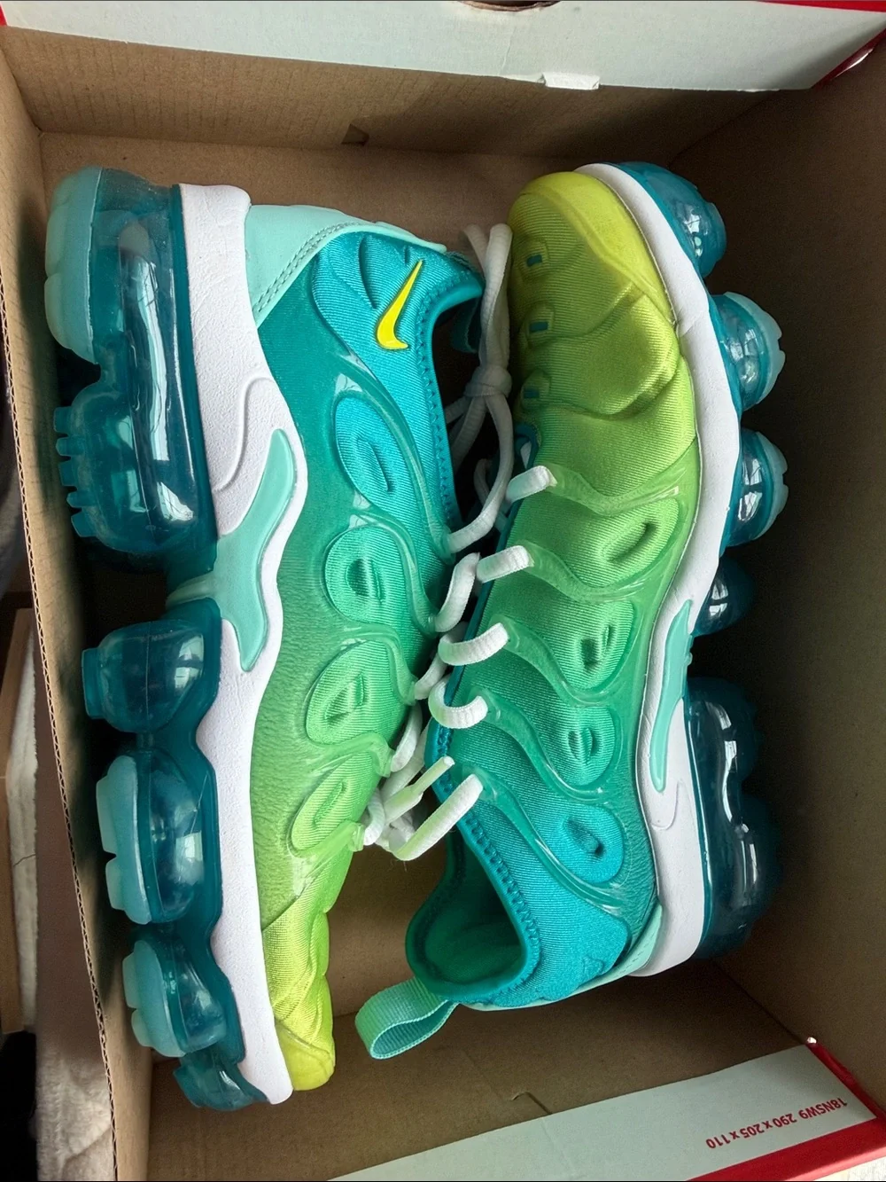 Nike Womens Air Vapormax Plus Ombre Teal Sneakers. like new